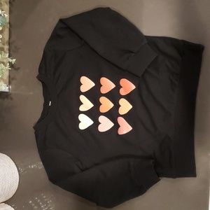 Girls Black Sweatshirt/Crewneck